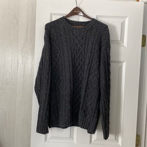 Men’s St Johns bay Crew neck .cable stitch sweater